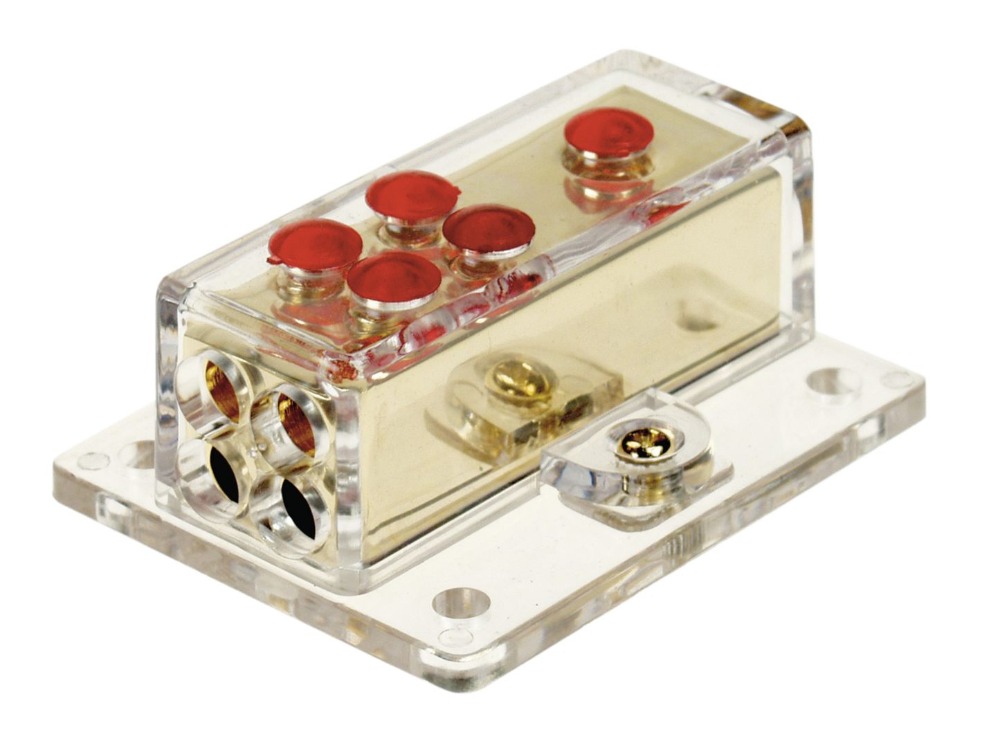 Verteilerblock (gold) | 1x20 - 4x10 mm²