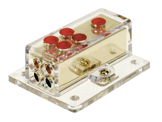 Verteilerblock (gold) | 1x20 - 4x10  mm²