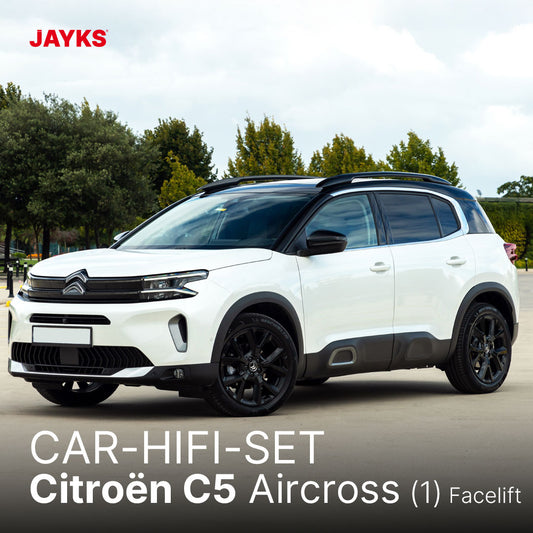 5DX plus Car-HiFi-Verstärker-Set • für Citroën C5 Aircross (1. Generation, Facelift)