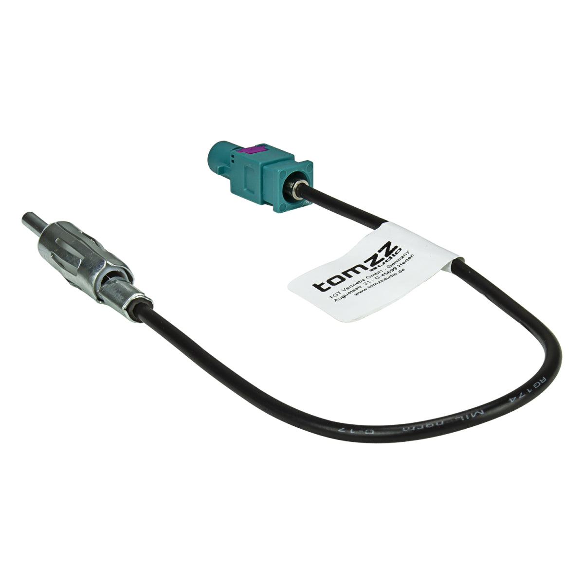 Fakra (M) Antennenadapter Stecker auf DIN (M) Stecker für z.B. Audi