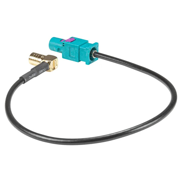 Fakra (M) Antennenadapter Stecker auf SMB (F) Kupplung 90 Grad kompatibel mit DAB+ Pioneer Sony Kenwood Alpine JVC uva