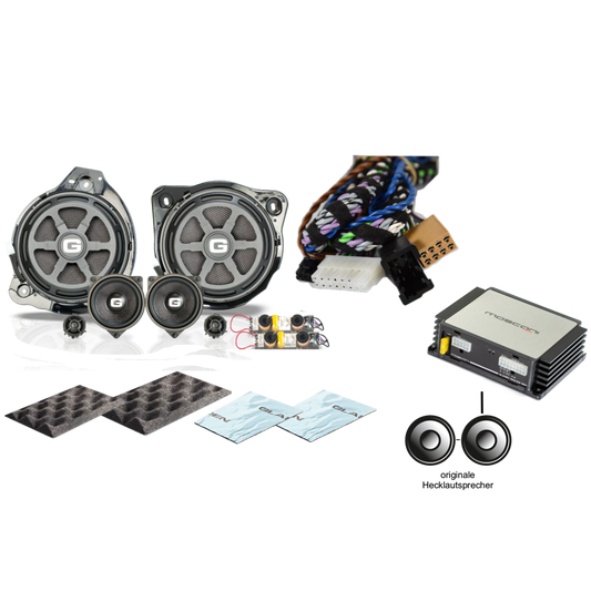 GLADEN SoundUP für Mercedes E-Klasse (W213) mit Comand und Basis-Sound