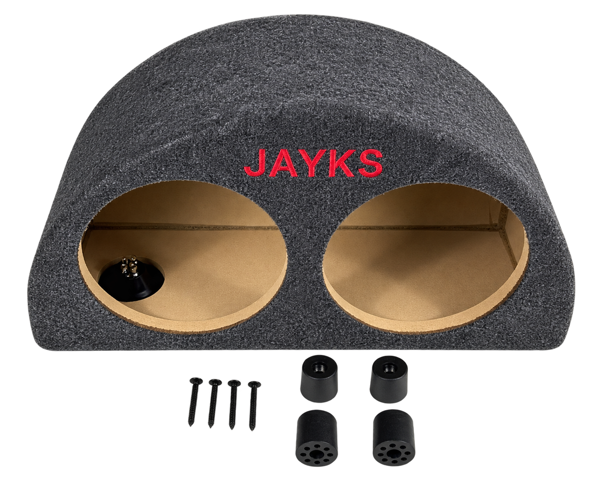 SUB sX | Doppel-Woofer-Leergehäuse halbrund für 2x 8 Zoll (20 cm) Speaker