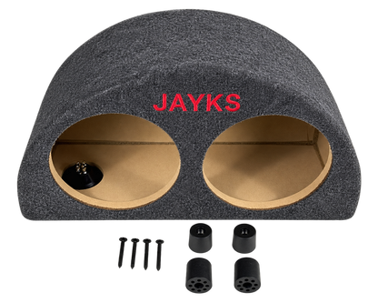 SUB sX | Doppel-Woofer-Leergehäuse halbrund für 2x 8 Zoll (20 cm) Speaker