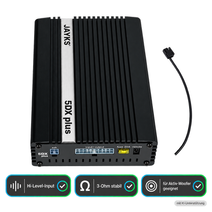 5DX plus | Auto-Verstärker Plug & Play ISO