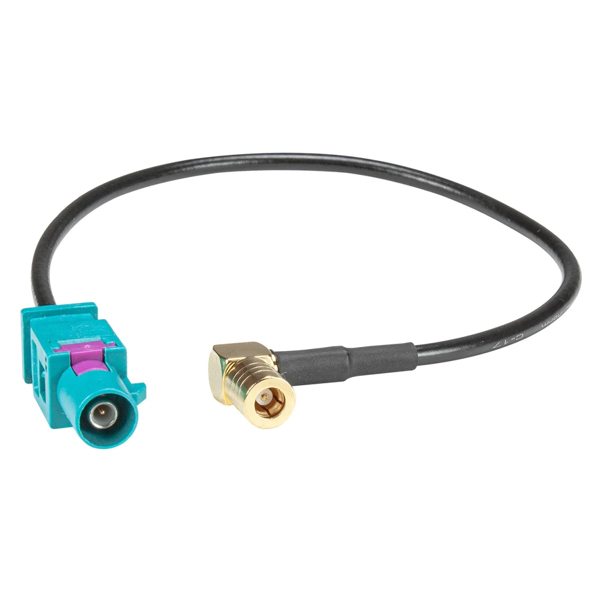 Fakra (M) Antennenadapter Stecker auf SMB (F) Kupplung 90 Grad kompatibel mit DAB+ Pioneer Sony Kenwood Alpine JVC uva